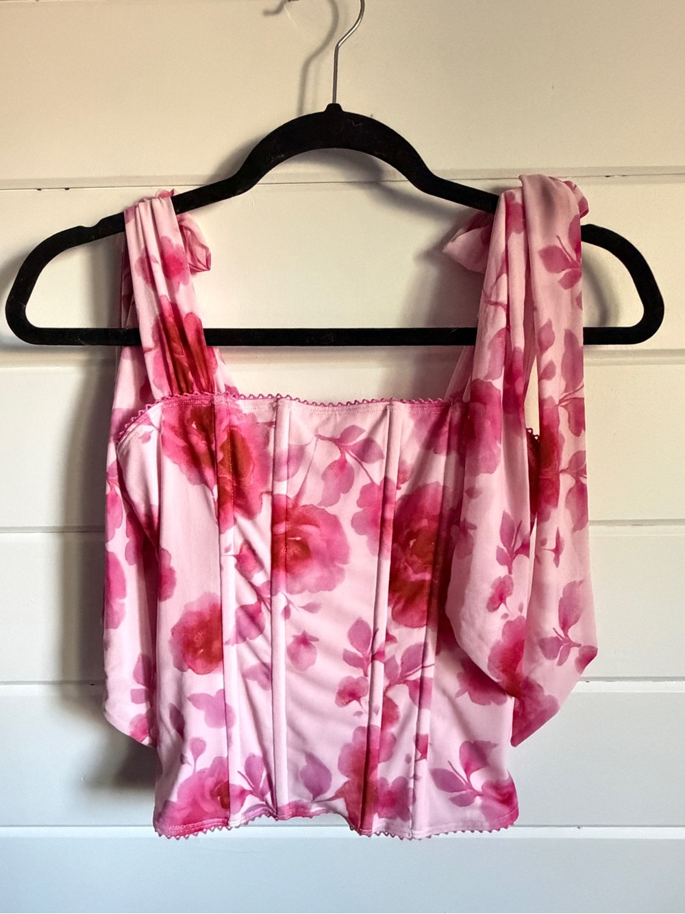 Free People Floral Corset Top NWOT